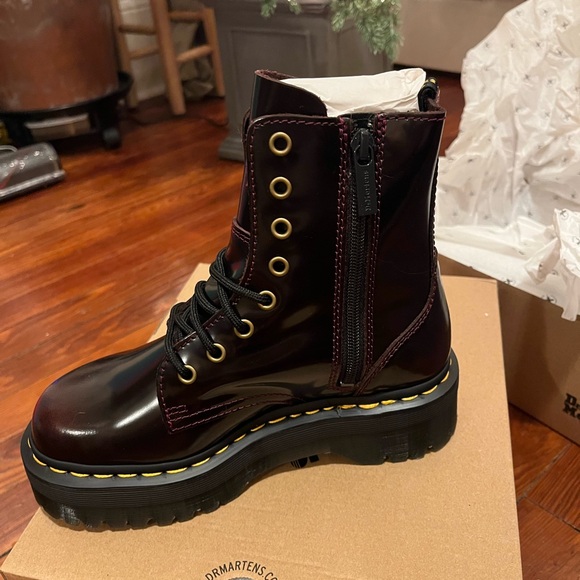 Dr. Martens Shoes - Dr. Martens Jadon Arcadia Cherry Red US 6